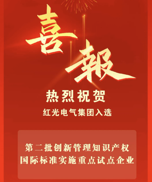 喜訊丨紅光電氣集團(tuán)入選國家重點試點企業(yè)名單